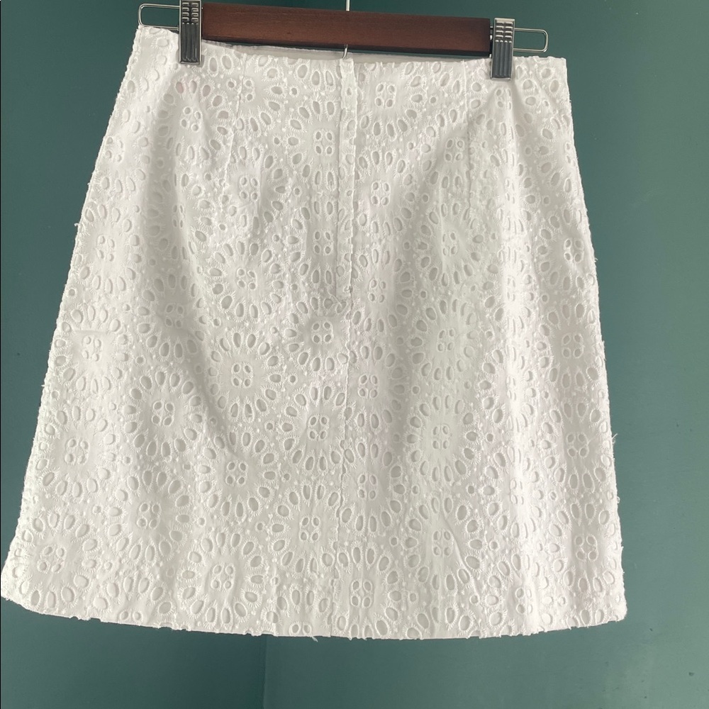 Lilly Pulitzer White Eyelet Mini Skirt - Picture 2 of 3